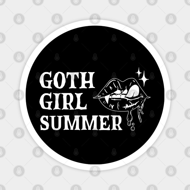 Goth Girl Summer Magnet by TwelveandTatum